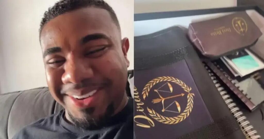 Davi Brito confunde Vade Mecum com Bíblia em presente de fã-clube