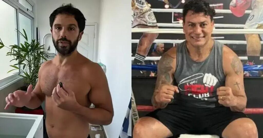 Duda Nagle desafia Popó no ringue em seu aniversário de 42 anos