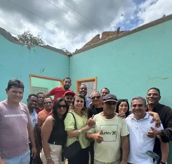 Reforma de residência em Potiraguá após desastre natural em Itaimbé