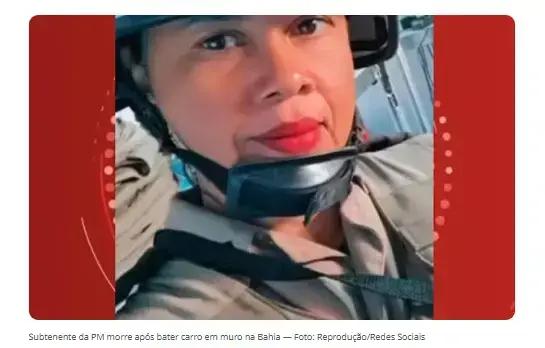 Subtenente da PM morre após colisão com muro em Salvador