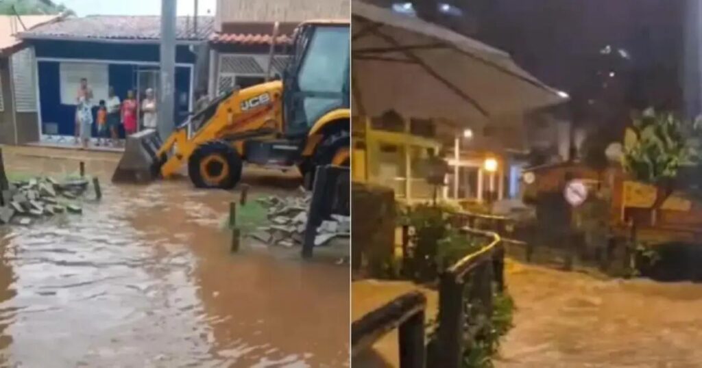 Alagamentos e deslizamentos em Morro de São Paulo e Gamboa do Morro