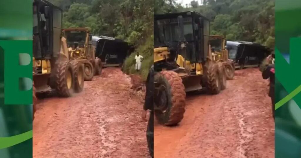 Após interdição de ponte, veículos enfrentam problemas em desvios na BR-101