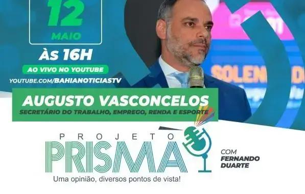 Augusto Vasconcelos fala sobre trabalho e emprego no Projeto Prisma