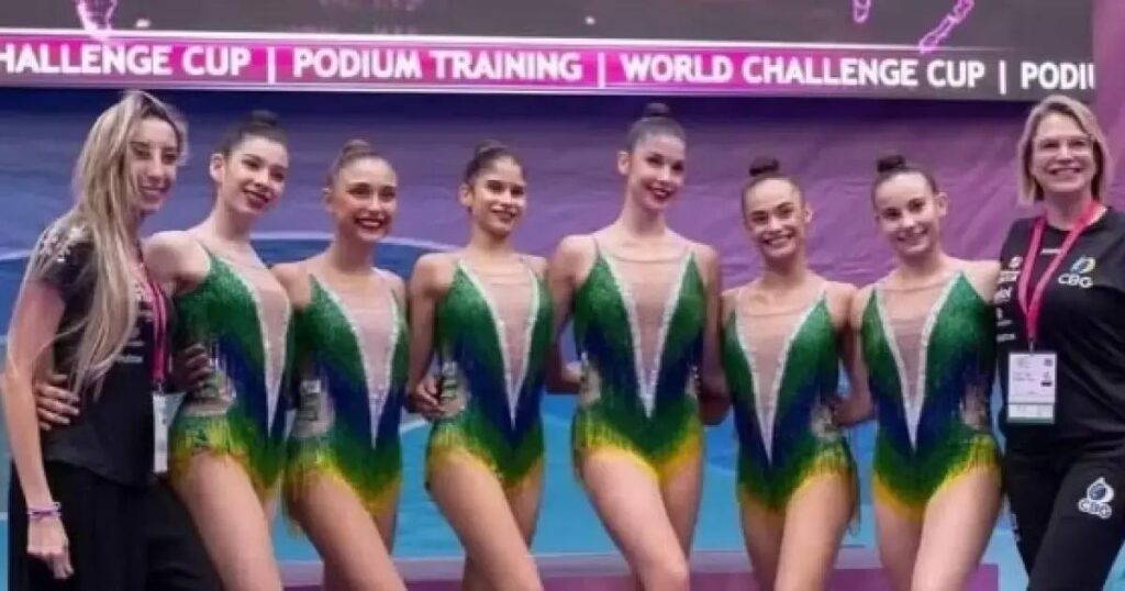 Brasil conquista ouro na Copa do Mundo de Ginástica Rítmica em Portimão