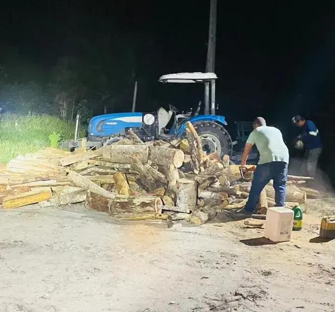 CIPPA flagra transporte ilegal de madeira em Barrolândia
