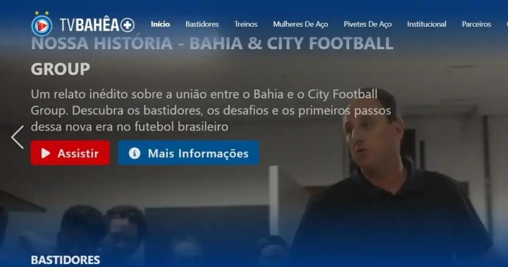 Documentário sobre a união do Bahia com o Grupo City é lançado na TV Bahêa+