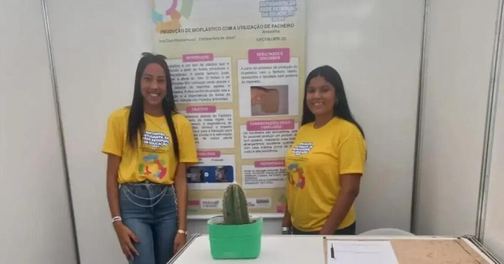 Estudantes de Andorinha criam bioplástico com cacto da Caatinga