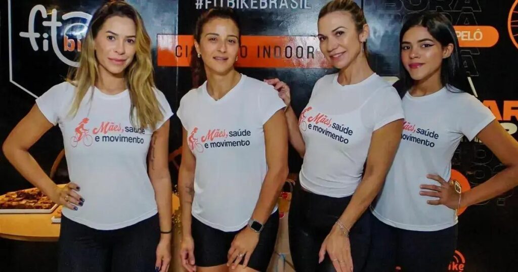 Evento Mães, Saúde e Movimento reúne participantes na FitBike