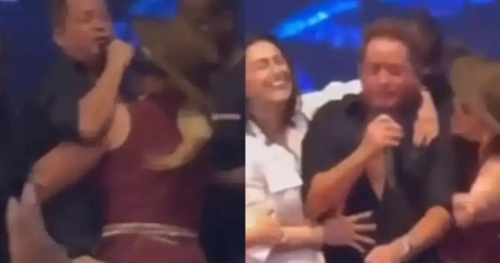 Fã invade palco de Leonardo e levanta discussão sobre segurança nos shows