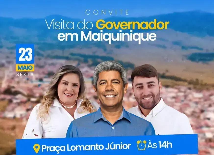 Governador Jerônimo Rodrigues visita Maiquinique para diálogos e investimentos