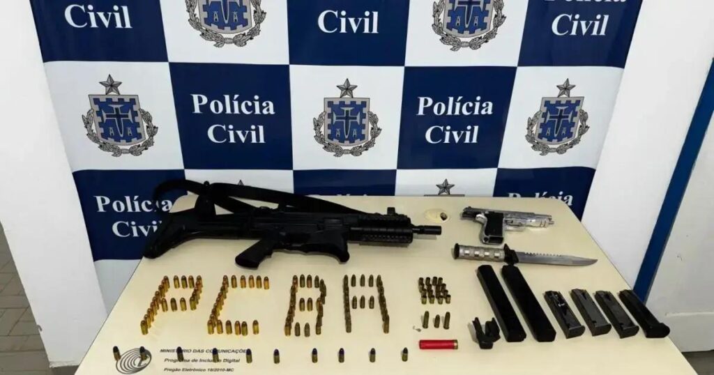 Homem acusado de violência tem armas apreendidas em Brejões