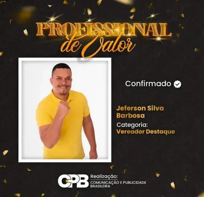 Jeferson Mototáxi é eleito Vereador Destaque em Itarantim