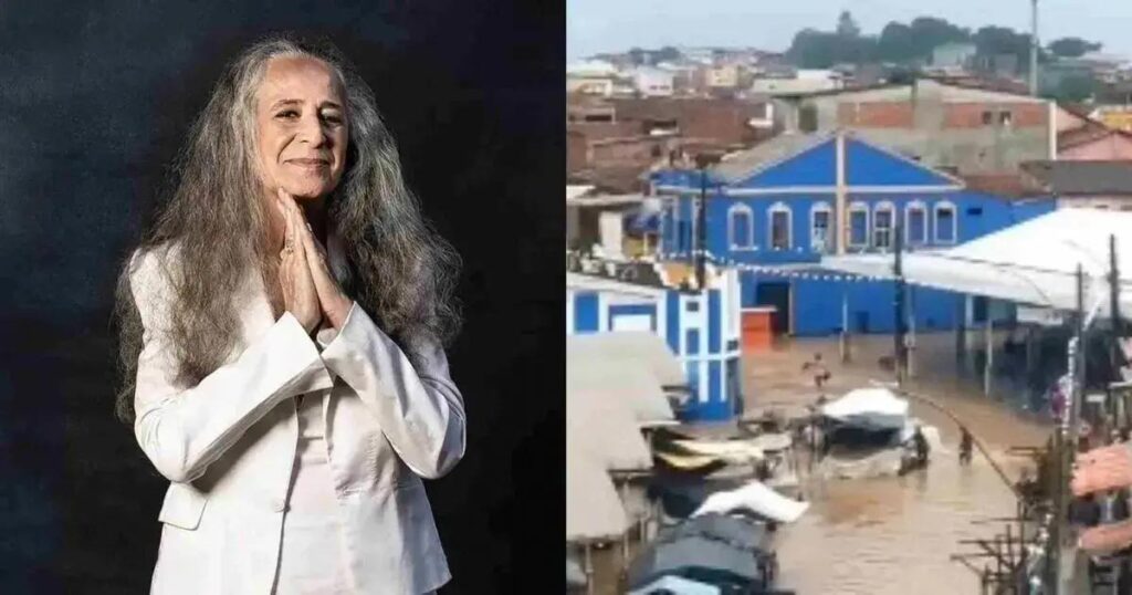 Maria Bethânia faz apelo emocionado por ajuda em Santo Amaro após alagamentos