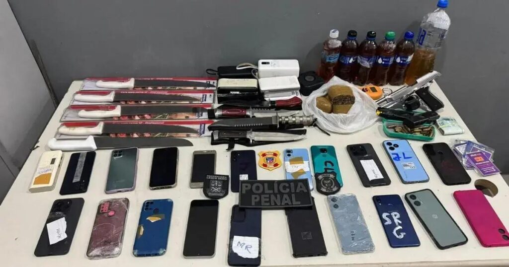 Prestador de serviço preso com material ilícito na Penitenciária Lemos Brito