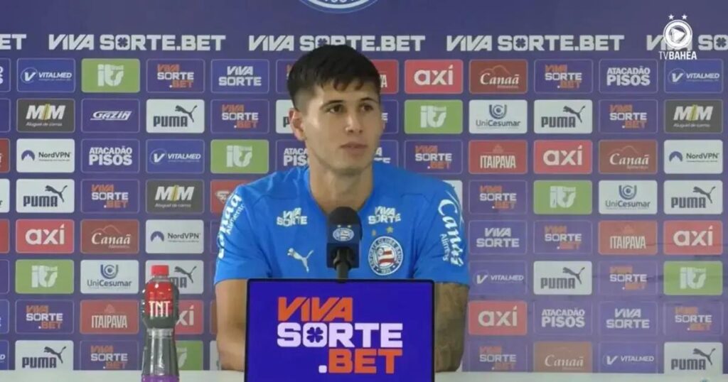 Ramos Mingo destaca alegria em jogar com a频ência do Bahia