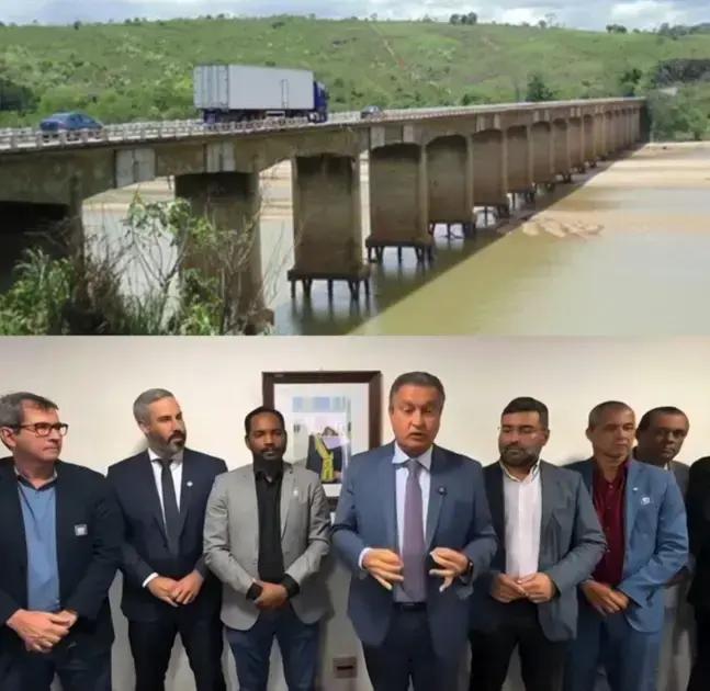 Rui Costa anuncia demolição da ponte do Jequitinhonha e nova construção em um ano