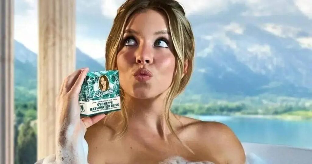 Sidney Sweeney lança sabonete inusitado feito com água do banho