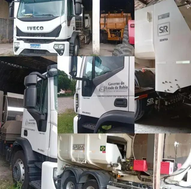 Usina de asfalto em Itapetinga: equipamento parado com estradas abandonadas