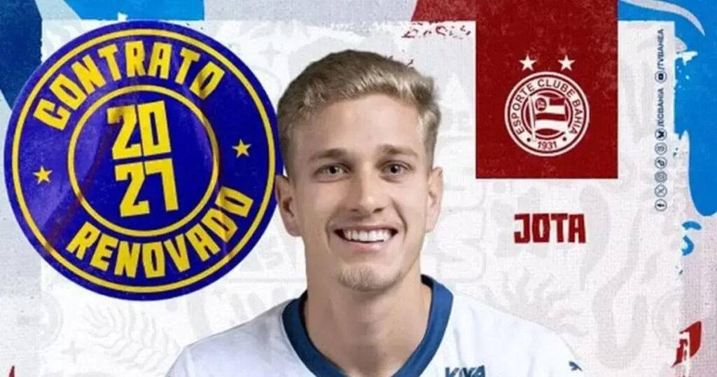 Bahia renova contrato do volante Jota até 2027