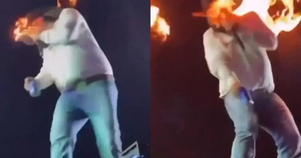 Cantor Léo se machuca ao vivo durante show em São Paulo