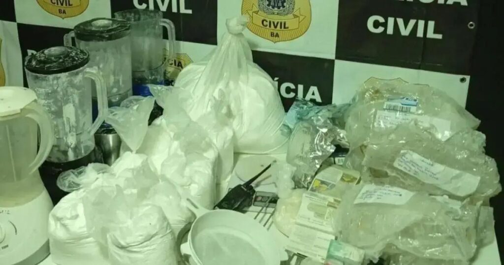 Dois homens presos e laboratório de refino desarticulado em Cruz das Almas