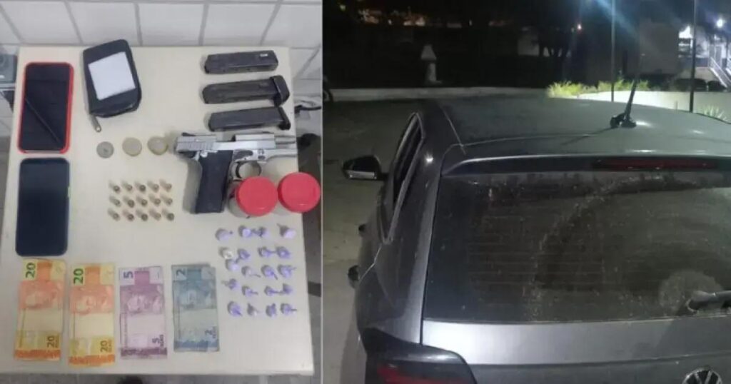 Dupla é presa com pistola, drogas e munições em Jequié