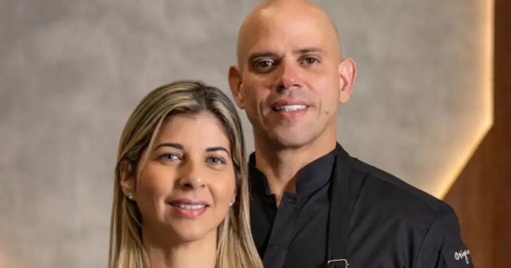 Fabrício Lemos e Lisiane Arouca à frente do Villa Andrea em Salvador