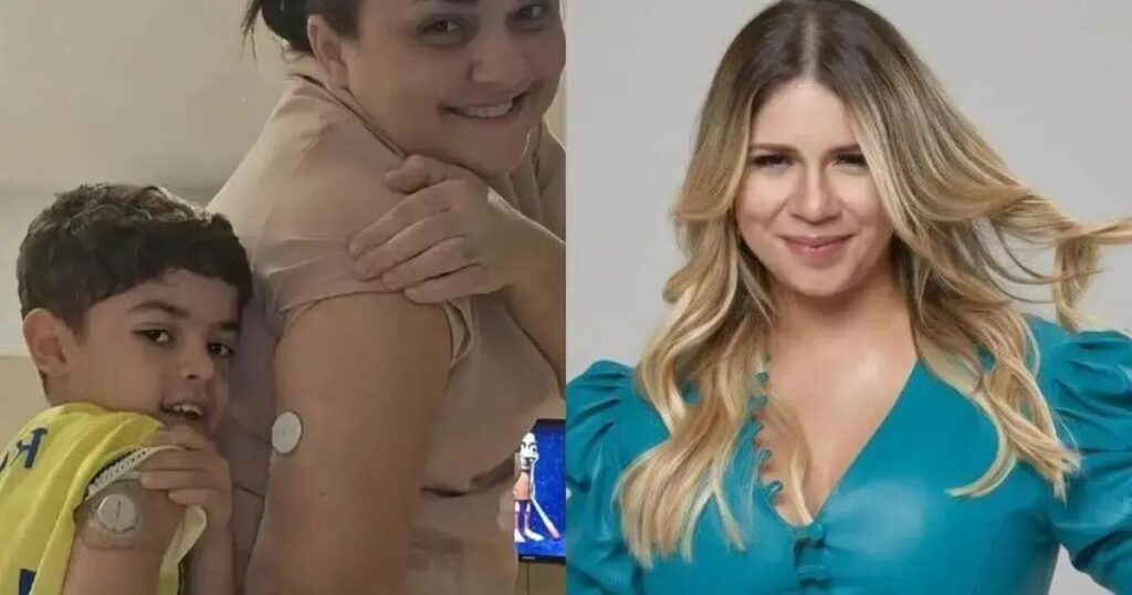 Filho de Marília Mendonça impressiona com sensor para monitorar diabetes