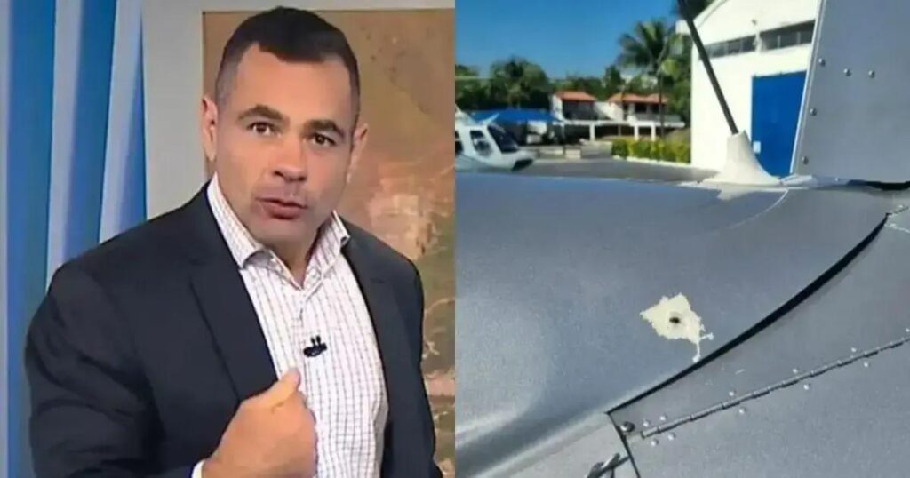 Helicóptero da Record sofre ataque e é atingido por mais de 200 tiros