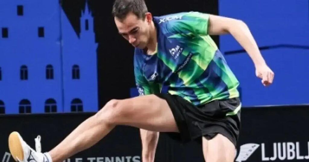 Hugo Calderano brilha em Eslovênia com prata nas duplas e final no simples
