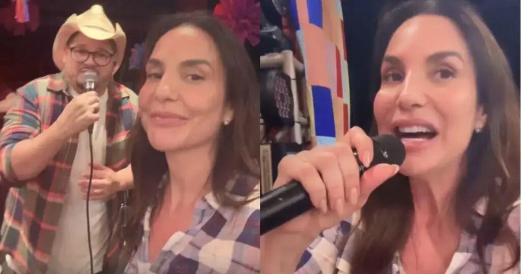 Ivete Sangalo anima festa junina para funcionários da IESSI na Bahia