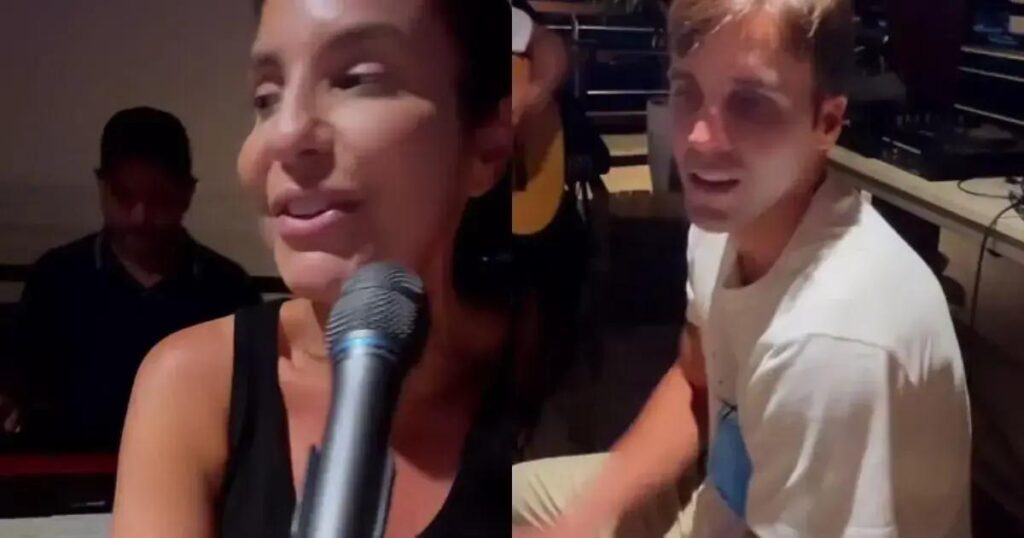 Ivete Sangalo faz serenata especial no aniversário de 40 anos de Daniel Cady