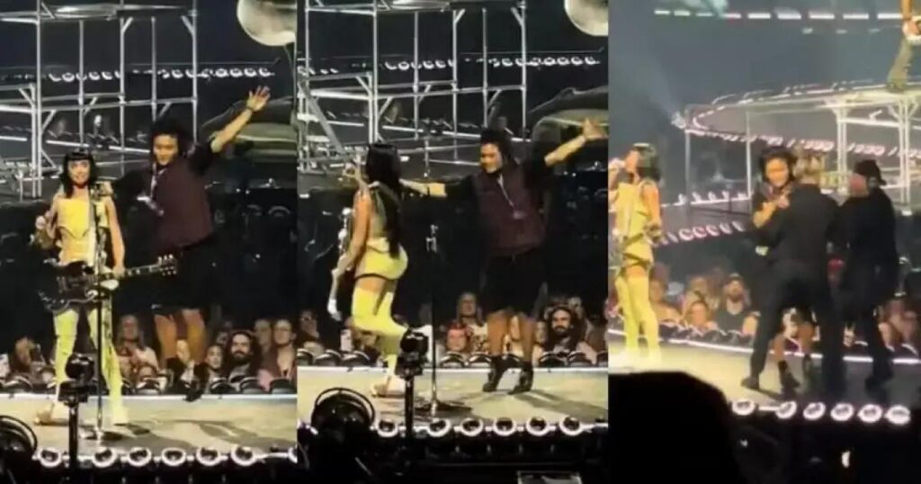 Katy Perry enfrenta situação inusitada em show na Austrália ao ter palco invadido