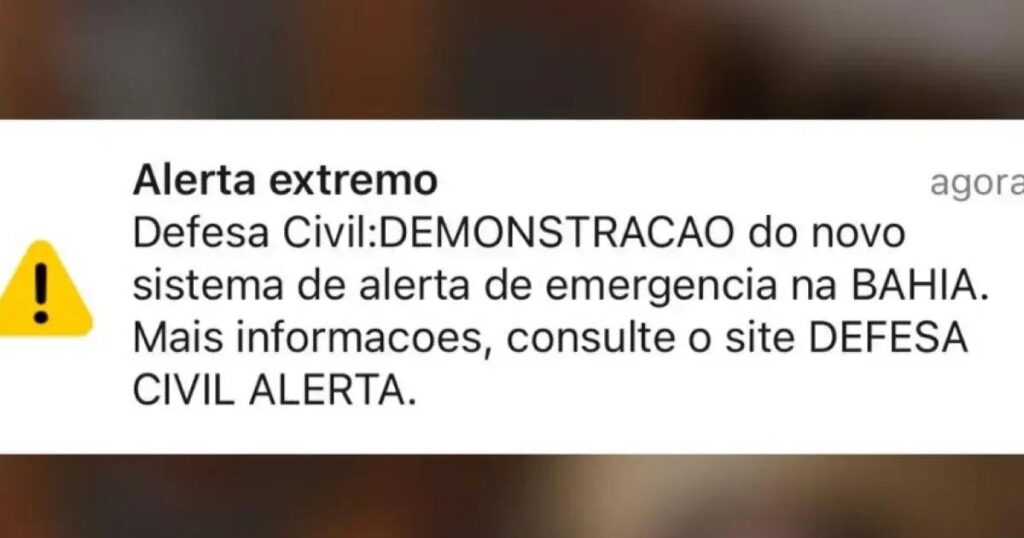 Teste da Defesa Civil causa surpresa e memes nas redes sociais na Bahia