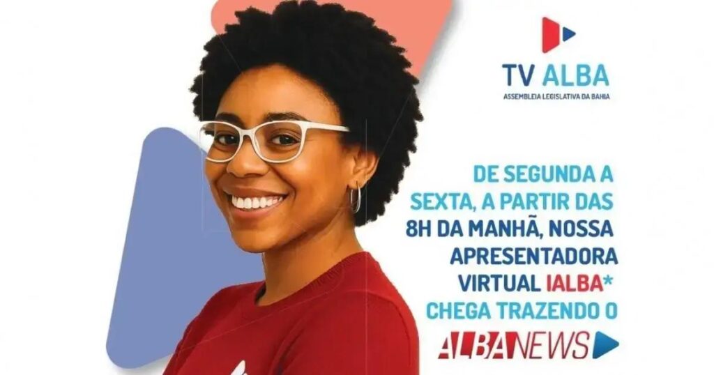 AL-BA inova ao apresentar Ialba, a primeira apresentadora de IA do Brasil