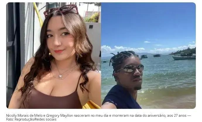 Casal que nasceu no mesmo dia morre em trágico acidente na BR-101