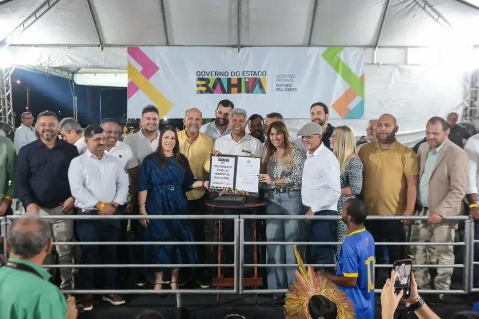 Eunápolis recebe investimentos em saúde e infraestrutura com visita do governador