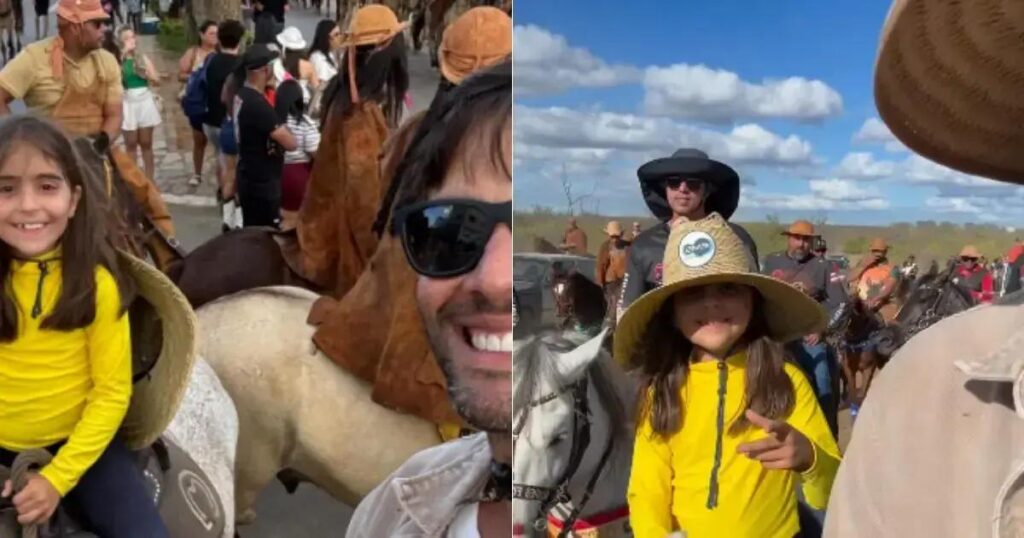 Filha de Ivete Sangalo encanta em Festa de Vaqueiros na Bahia