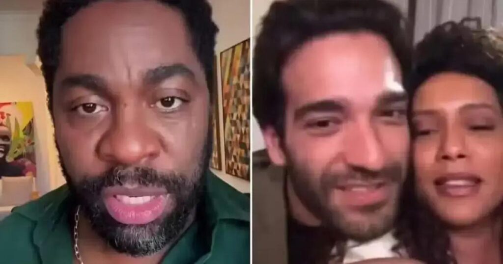 Lázaro Ramos se defende de comentário sobre cabeça grande feito por Taís Araújo