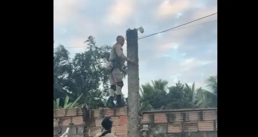 PM apreende central clandestina de videomonitoramento em Porto Seguro