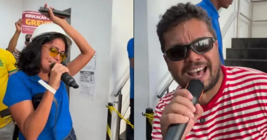 Professores de Lauro de Freitas fazem paródia em protesto