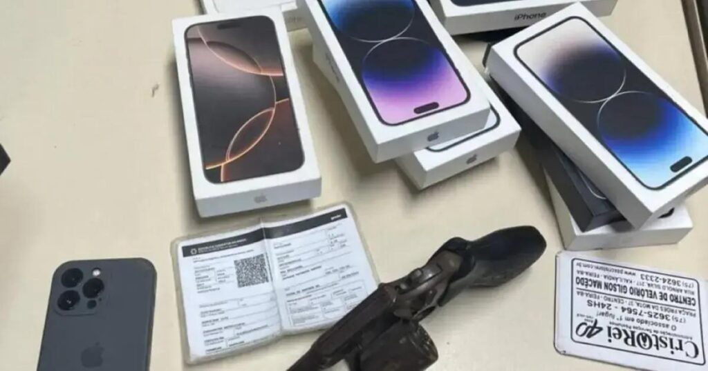 Sargento da PM baleado em assalto a loja de celulares em Feira de Santana