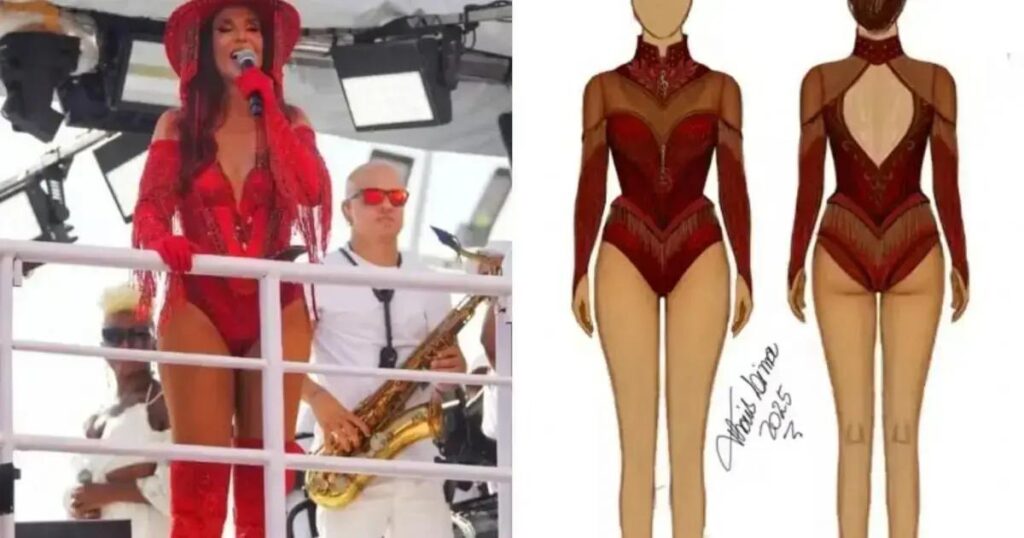 Figurino de Ivete Sangalo inspira collants da seleção brasileira de ginástica rítmica