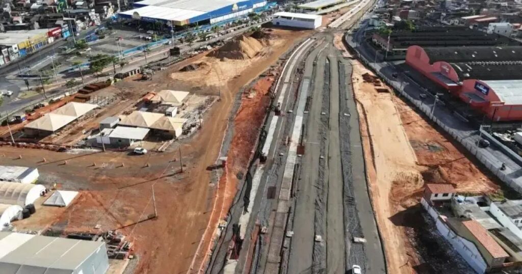 Obras do VLT de Salvador apresentam déficit de 7,5% no lote 3