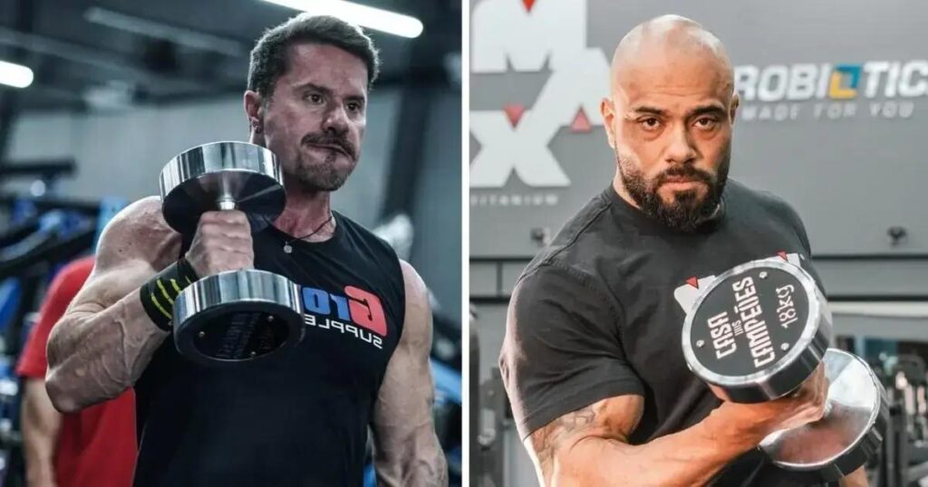 Renato Cariani e Júlio Balestrin no maior evento de musculação da Bahia