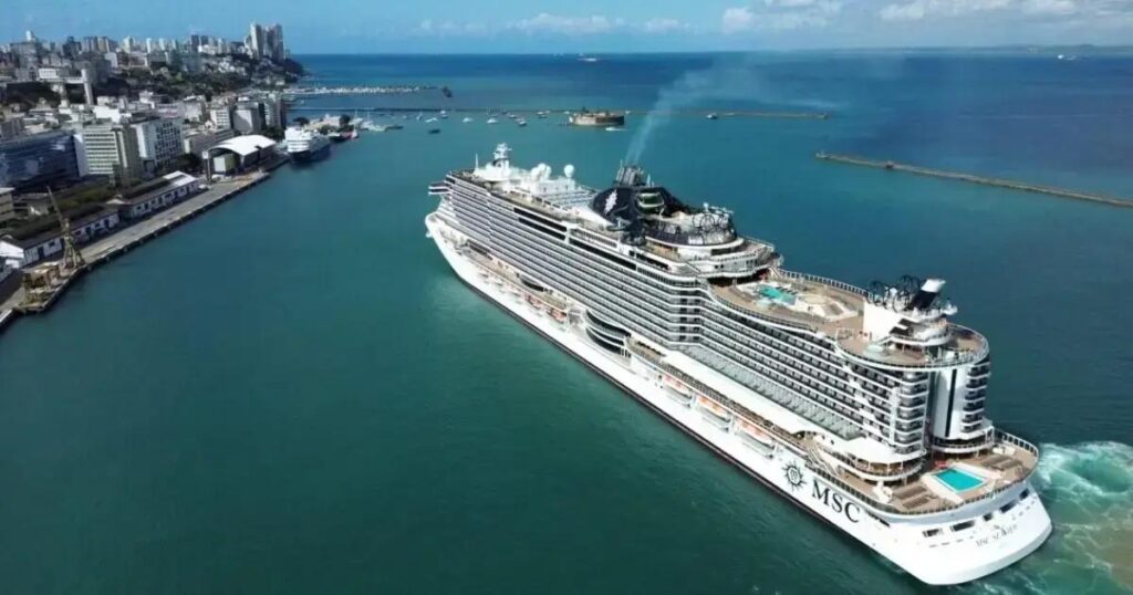 Bahia lidera Nordeste com 76 escalas de cruzeiros na temporada 2025/2026