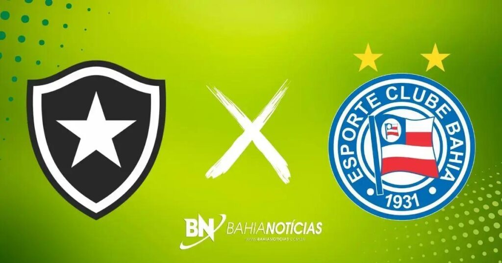 Botafogo x Bahia: escalações, horário e onde assistir ao jogo do Brasileirão