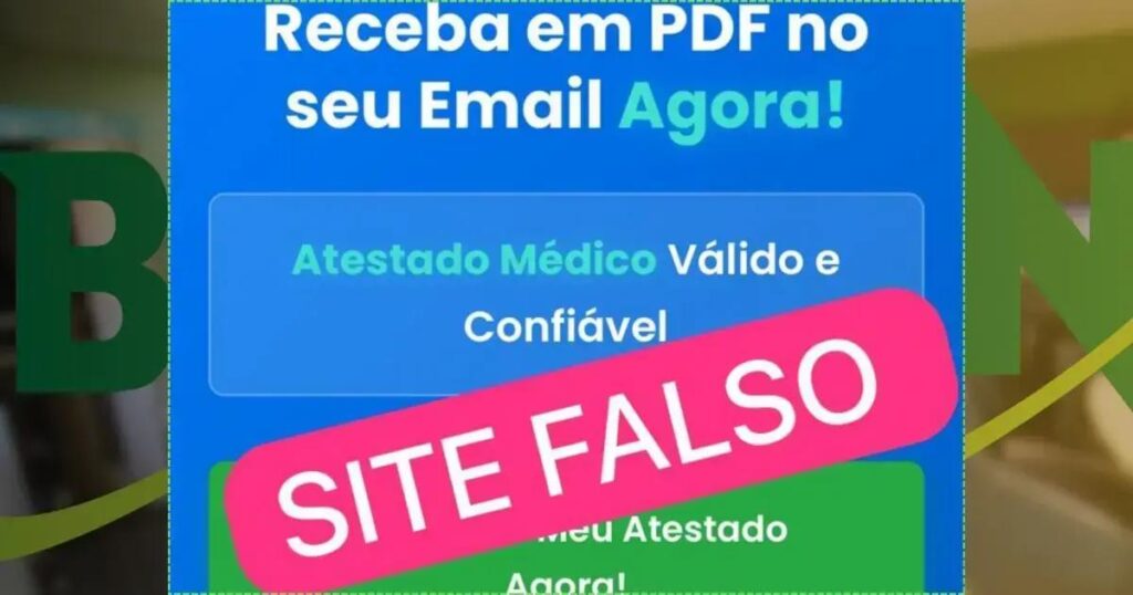 Empresa falsifica domínio da Vitalmed e vende atestados médicos por R$ 20