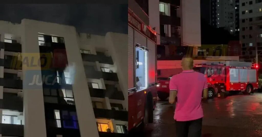 Incêndio atinge apartamento na Pituba e se espalha para outras unidades do prédio