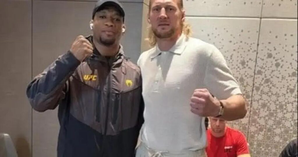 Malhadinho encontra adversário do UFC 321 e elogia: "Cara legal"